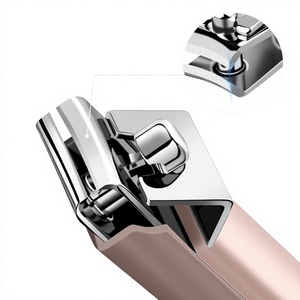 Ensemble d'outils de manucure et de pédicure en acier inoxydable, 5 pièces, coupe-ongles avec miroir, boîte portable pour les voyages - Product Image 2