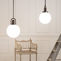 Lampe en verre ronde moderne, lustre en verre soufflé pour salon