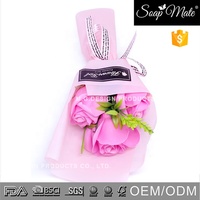 Set Hadiah Hari Valentine, Karangan Sabun Mawar Banyak Warna, Dekorasi Wangi Cuci Tangan Buatan Tangan, Set Hadiah Hari Ibu