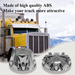 ฝาครอบล้อรถบรรทุกหน้าแบบโครเมียม ABS พลาสติก ดีไซน์ใหม่ พร้อมน็อตล้อ 5 ตัว - Product Image 4