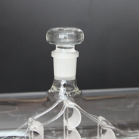 Carafe à vin en verre borosilicate de 1000 ml, en forme de baril de vin, personnalisable