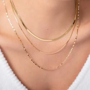 Collar de Cadena Fina de Plata Esterlina 925 Bañada en <span class=keywords><strong>Oro</strong></span> <span class=keywords><strong>Italiano</strong></span> de <span class=keywords><strong>14K</strong></span> y 18K en Existencia RINNTIN BSC-19 para Mujer, Hecho en Italia - Product Image 3