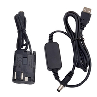 بطارية وهمية USB-A طراز BP-511 بجهد 5 فولت متوافقة مع DR-E2/DR-400 لكاميرات EOS 5D/10D/20D/20Da/30D/40D/50D/D30/D60