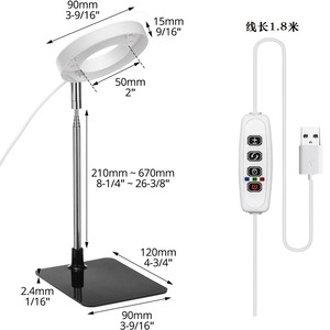 Lampada a LED 5W a spettro completo USB per la crescita delle piante regolabile luminosità corpo in alluminio per Aquascape Bloom - Product Image 6