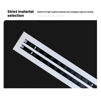 Diffuseur d'air à lamelles réglables en alliage d'aluminium double couche personnalisable, 45 lames, installation facile, design moderne pour hôtels
