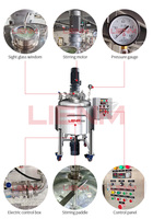 Mélangeur émulsifiant industriel à cisaillement élevé, équipement de mélange en acier, machine de fabrication de crème, cosmétiques, shampoing et liquides