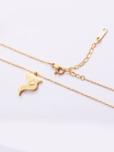18 K Gold Plated Vintage Little <strong>Fox</strong> Pendant <strong>Necklace</strong> Woman Jewelry 316L Stainless Steel <strong>Necklace</strong> Factory Wholesale Never Fade - Product Image 5