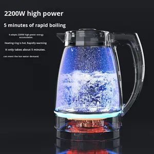 Smart Touch Color-Changing Glass Electric <b>Kettle</b> Large Capacity Insulation <b>Temperature</b> Adjustment Cross-Border Neutral Stock - Product Image 2