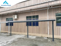 Usine directe étanche en aluminium caravane auvent jardin tente abri Garage Gazebo bras porte arc Patio couverture balcon soleil auvent