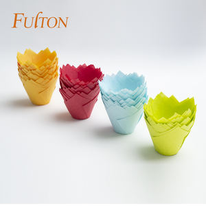 Moldes para Cupcakes de Tulipán Antiadherentes, Coloridos, Resistentes a la Grasa, Ecológicos, Desechables, de Silicona, 15.5 cm, Mayorista - Product Image 5