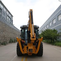Chargeuse sur pneus jaune TLS4CX, capacité de charge nominale de 2800 kg, godet de 1,5 m³ pour travaux de construction et agricoles