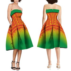 Ingrosso abito da <span class=keywords><strong>donna</strong></span> senza maniche senza spalline al ginocchio - Product Image 2