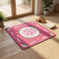 Tapis de jeu de mahjong et de poker américain moderne et léger, en caoutchouc naturel durable, résistant à l'eau, antidérapant, réduction du bruit, pour jeux de société