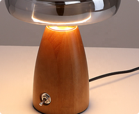 Lampe de bureau rétro de luxe, style européen classique, lampe de chevet élégante, lampe de table en verre pour la décoration de la maison