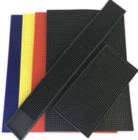 Tapis de barre en PVC écologique de haute qualité Plateau d'égouttement étanche et résistant aux taches pour accessoires de barre de comptoir de bar
