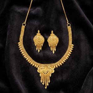 Collares de microformación para mujer, joyería tradicional chapada en oro, cobre, latón, Chapado en Oro, Laminado para bodas especiales - Product Image 1