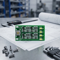 Module d'indicateur de puissance de batterie au lithium OEM personnalisé 3S 11.1V 12.6V, carte PCB d'affichage du niveau de batterie à 4 LED pour pack de batteries 12V