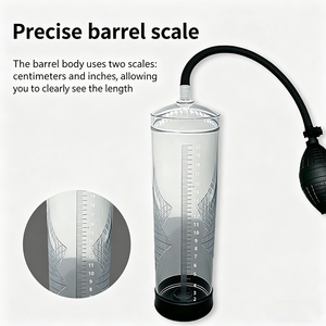 Agrandisseur de pénis gonflable en forme de grenade avec pompe manuelle, manchon en silicone, jouet pour adultes pour hommes, prise ferme, étanche, portable - Product Image 3