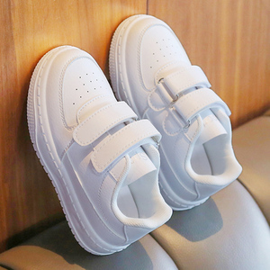 Baskets Blanches pour Enfants, Chaussures de Sport en PU, Style Antidérapant pour Jogging et Marche en Extérieur - Product Image 4
