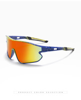 2025 unisexe à la mode cyclisme lunettes de soleil bleu argent lentilles sport lunettes course pêche équitation hommes femmes enfants rouge lentille couleur