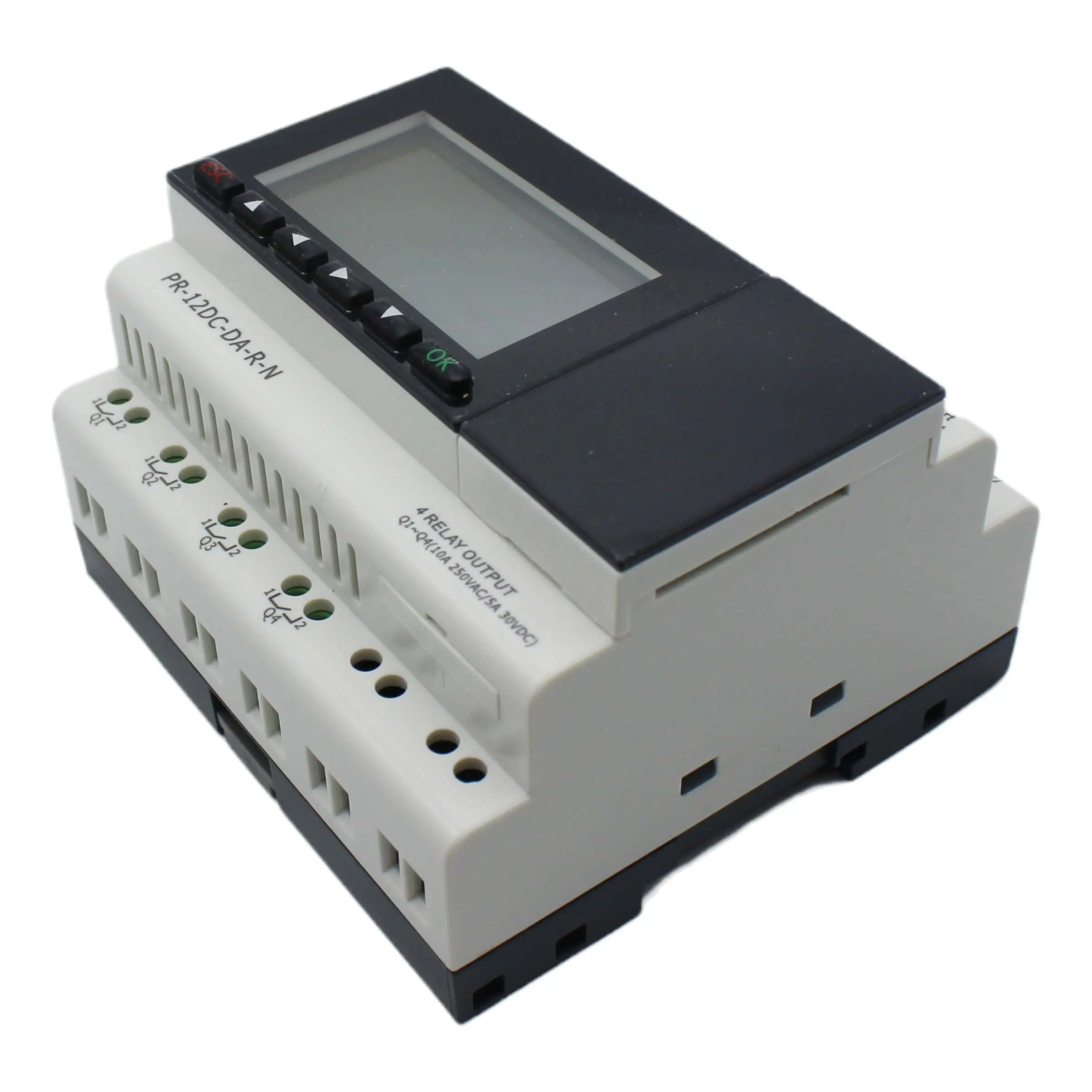 PR-12DC-DA-R-N PLC 4 relay 12-24V 4DI plc hmi controller spliert apc plc jap screen pin programming