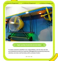 Jeux interactifs de mur de balles à tubes sous vide pour aire de jeux intérieure pour enfants et adultes