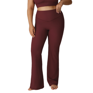 Conjunto Deportivo Personalizado 2026: Leggings Ligeros de Cintura Alta con Control Abdominal y Pierna Ancha, y Sujetador Deportivo Sexy - Product Image 1