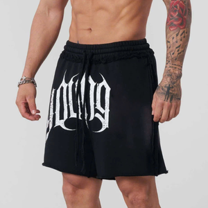 High Grade Sporty Solid <b>Men's</b> <b>Shorts</b> Casual Heavyweight Quick Dry Cotton Bamboo Blend Custom Packaging Vietnam Supplier - Product Image 2