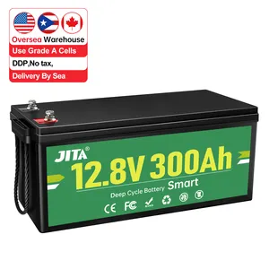 USA PR Canada 3-5Day Delivery Smart Lithium Battery With Bluetooth and Low temperature charger heating 12V 300Ah Lifepo4 Batter