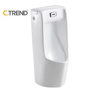 Moderne Stijl Hot Selling Concurrerende Prijs Wc Sanitair Vrijstaande Automatische Spoeling Keramische Sensor Urinoir Voor Thuis