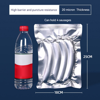 Sacs en Mylar thermoscellables en aluminium réutilisables avec feuilles autocollantes pour étiquettes, sacs de conservation en Mylar pour aliments