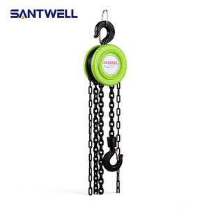 Palans à chaîne manuels Santwell robustes, capacité 2T, chaîne en acier G80, certifiés CE, design ergonomique, poignée antidérapante - Product Image 2