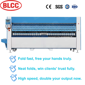 <span class=keywords><strong>Machine</strong></span> de pliage de grandes feuilles électrique commerciale équipement de lavage de draps de lin de conception classique avec boîtier en acier inoxydable - Product Image 2