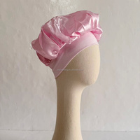 Bonnet en satin de soie pour femmes, bonnet pour cheveux avec élastique, bonnet de sommeil - Personnalisable pour le maquillage et les soins de spa
