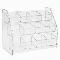 Présentoir à pilules en acrylique personnalisé, étagère de rangement transparente pour médicaments, présentoir de comptoir à compartiments pour la maison, ensemble de panneaux avec logo OEM