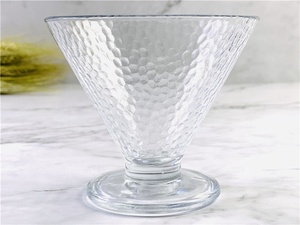 Gobelets en verre transparents faits à la main en forme de V <span class=keywords><strong>pour</strong></span> crème glacée, anti-fuite, réutilisables, 175 ml, <span class=keywords><strong>pour</strong></span> <span class=keywords><strong>milkshake</strong></span>, vente en gros - Product Image 4