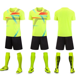Ensemble d'uniformes de football scolaire personnalisables intégralement en coton/bambou/spandex à séchage rapide, service OEM pour compétition et entraînement d'équipe - Product Image 4