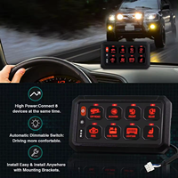 Nuevo Panel de Control Táctil RGB de 10 Canales con Control por Aplicación, DC 12-24V para Camiones, Barcos, SUV y Vehículos Todoterreno