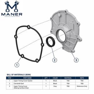 Maner 06H103483C ปะเก็นฝาครอบโซ่ไทม์มิ่งสำหรับ Gen1 EA888 Gen2 1.8T 2.0T Audi A6 A5 Q5 VW Passat CC Tiguan อะไหล่รถยนต์ - Product Image 5