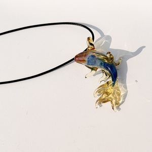Imported Material Glass Cute Little Koi Eardrops <b>Earrings</b> Handmade Color-changing Design-oriented Special Interest Light Luxury - Product Image 4