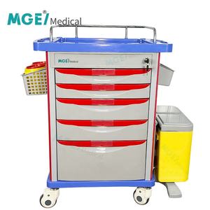 Carretto medico dentale dello strumento dell'ospedale di MEDIGE con le ruote del carrello di emergenza del carrello d'acciaio medico - Product Image 2