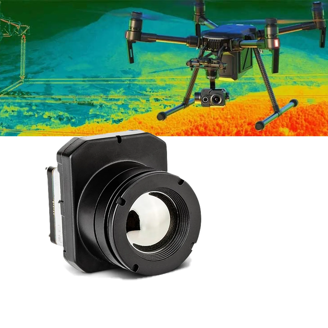 High Quality Drone Mounted Uav Thermo Camera 256x192 384x288 640x512 Temperature Measurement for Drone