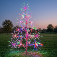 LED-Feuerwerk Weihnachtsbaum Riesige Landschaftsbeleuchtung für Außenbereich Hochzeits- & Heimdekoration mit Mehrfarbiger Beleuchtung