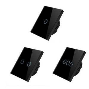 86 Mét Đen Trắng Vàng 1/2/3 Gang Nhà Thông Minh Khách Sạn Tự Động Hóa <span class=keywords><strong>LED</strong></span> Cảm Ứng Nhạy Cảm Không Dây Tường Ánh Sáng Chuyển Đổi - Product Image 2