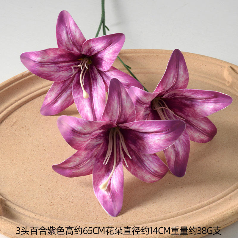 3 head tape lily purple
