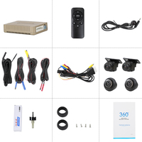Système de caméra DVR 2D 1080p avec vision nocturne HD et vue panoramique à 360 degrés