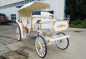 Sightseeing Carriage Tourist European Horse Carts Wagon Carriage Pumpkin Wedding Electric Horse Carriage - Product Image 4