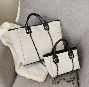 2024 <span class=keywords><strong>alibaba</strong></span> <span class=keywords><strong>online</strong></span> <span class=keywords><strong>shopping</strong></span> algodão lona mulher casual tote handbag, novo design coreano senhora lona bolsa crossbody multi tamanho - Product Image 5