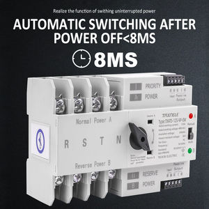 SINOTIMER SATS-125/4P-EW WiFi ATS - 125A 400V, Alexa/<span class=keywords><strong>Google</strong></span>, commutateur <8ms, 4 pôles, commutateur d'alimentation de secours automatique/manuel, rail 35mm - Product Image 2