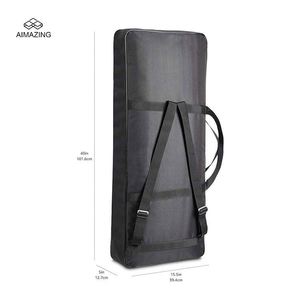 Housse de protection pour clavier de piano, imperméable, pour piano numérique, sac de transport pour clavier de piano, 61 touches rembourrées, fabriqué en usine BSCI - Product Image 5
